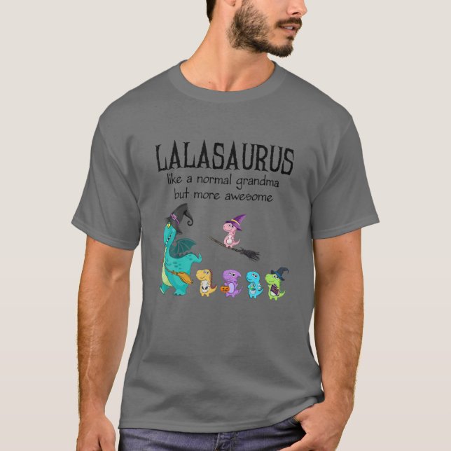 Camiseta Lala Saurus Como Una Abuela Normal - Regalos De Di (Anverso)