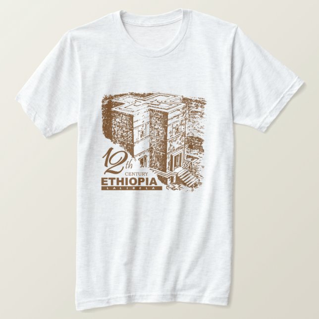 Camiseta Lalibela Etiopía ortodoxa (Anverso del diseño)