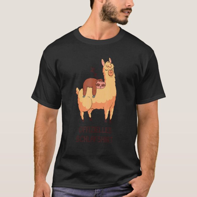 Camiseta Lama Alpaca Slote Oficial Pajamas (Anverso)