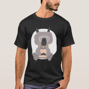 Camiseta Lama Alpaca Yoga Pose Yogi
