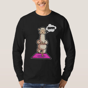 Camiseta Lama Alpaca Yoga Posee Gimnasia Deportiva Ohmmm He