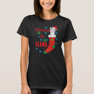 Camiseta Lama en Navidades conmociona a Santa Claus