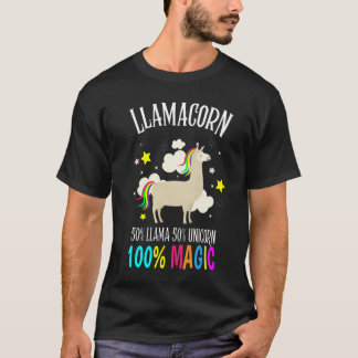 Camiseta Lama Llamacorn Unicorn alpaca Kawaii regalo colori