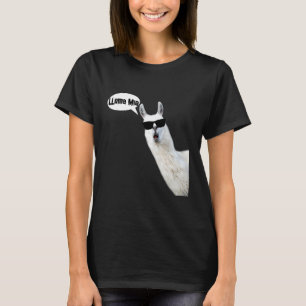 Camiseta Lama Mia con Sun Glasses Guay Llama Pun