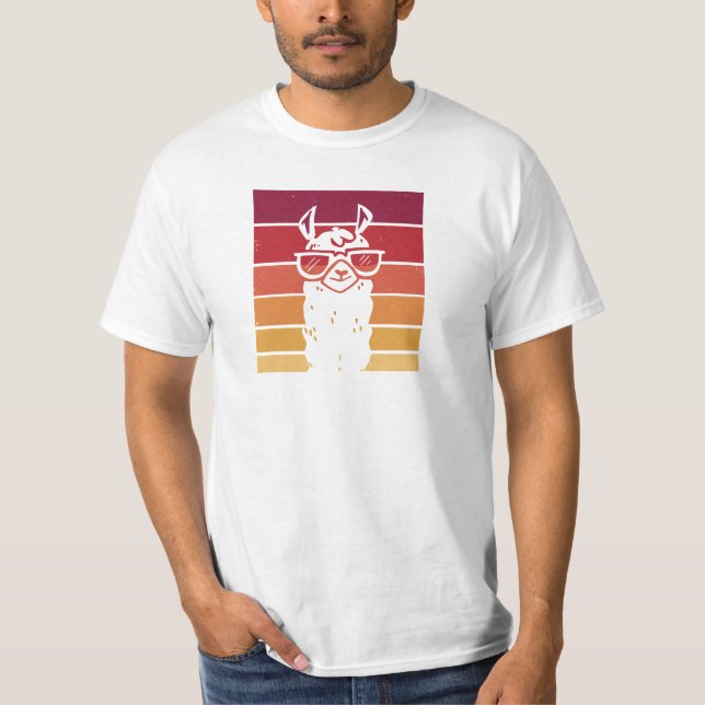 Camiseta Lama retro (Anverso)