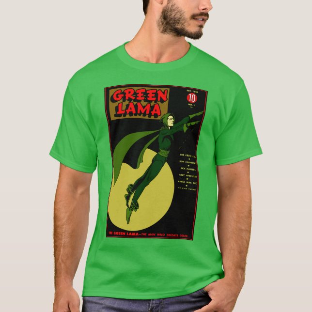 Camiseta Lama Verde Clásica (Anverso)