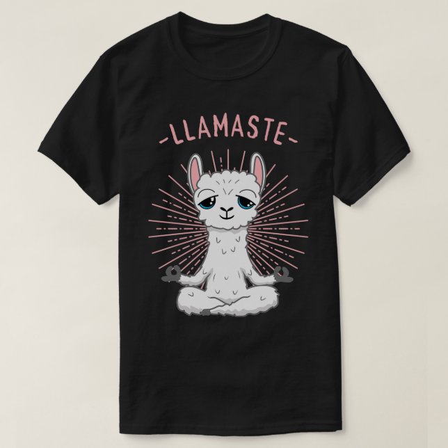Camiseta Lama Yoga Namaste Tee Pilates Yoga Alpaka Me Enamo (Diseño del anverso)