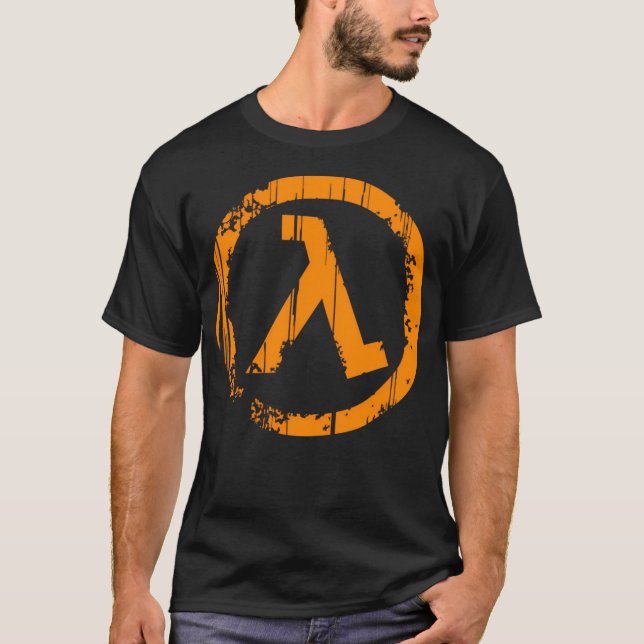 Camiseta Lambda de semivida (angustiada) (Anverso)