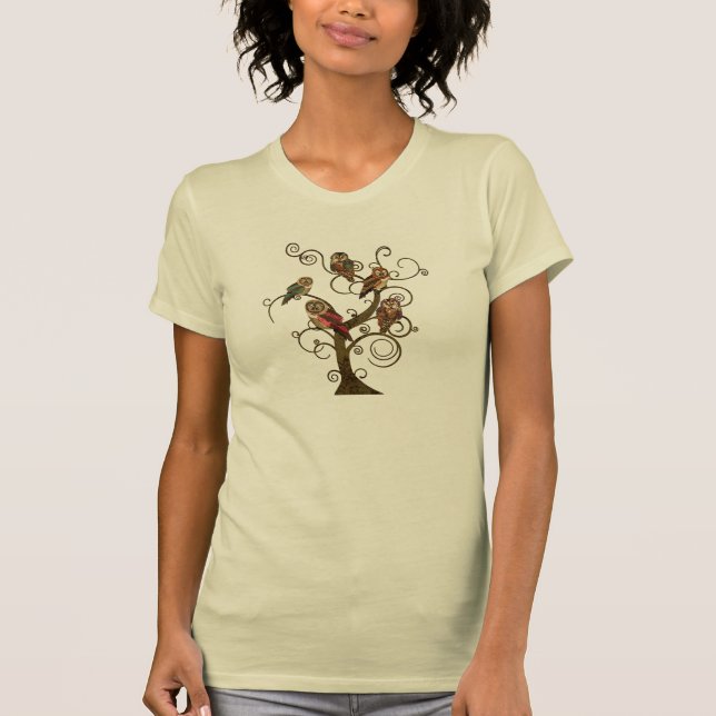 Camiseta lamentable del árbol del búho (Anverso)