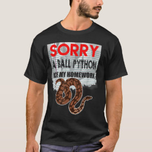 Camiseta LAMENTABLEMENTE, PITHON SE COMIÓ MI Mascota HOMEWO