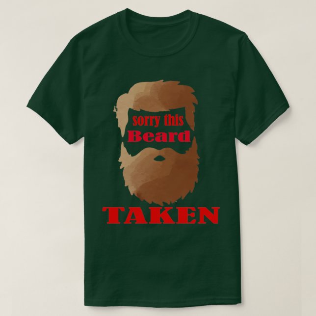 Camiseta lamento esta barba tomada 3 (Diseño del anverso)