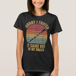 Camiseta Lamento Haber Tomado La Marcha Clarinet Funny Clar