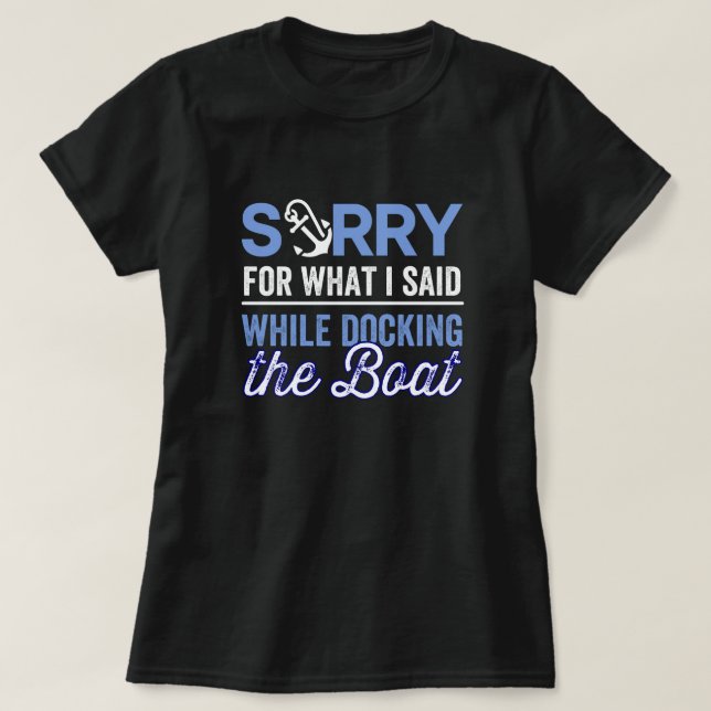 Camiseta lamento lo que dije mientras atracaba (Diseño del anverso)