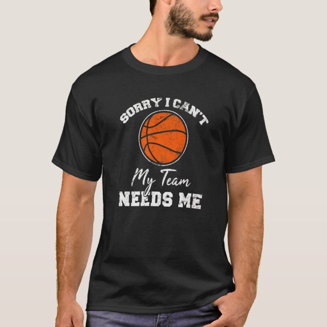 Camiseta Lamento no poder mi equipo me necesita jugador de  (Anverso)