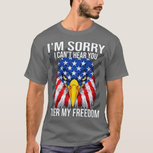 Camiseta Lamento no poder oírte 4 de julio Eagle America