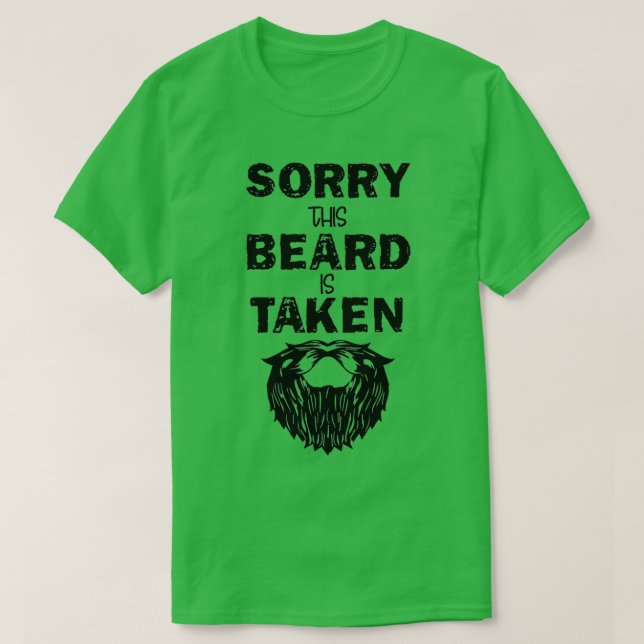 Camiseta lamento que esta barba esté tomada 122 (Diseño del anverso)