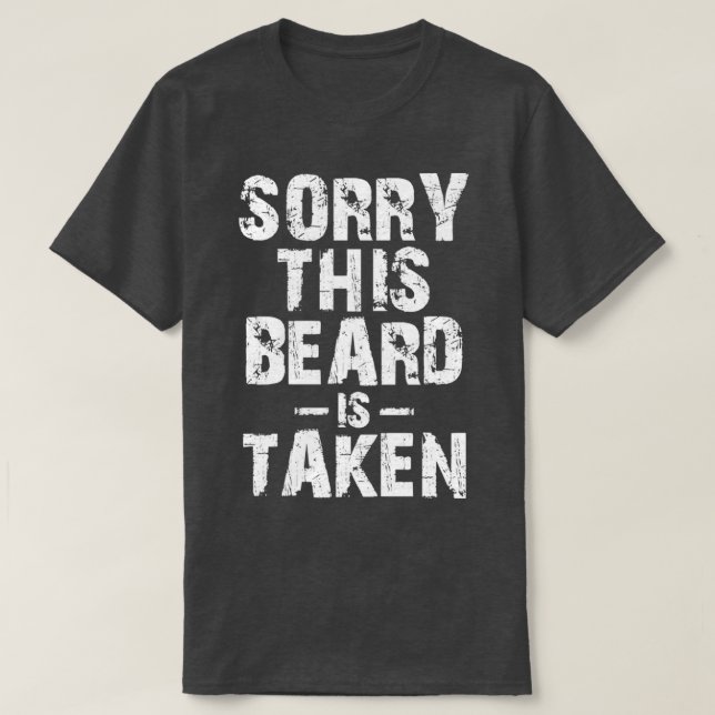 Camiseta lamento que esta barba esté tomada 14 (Diseño del anverso)