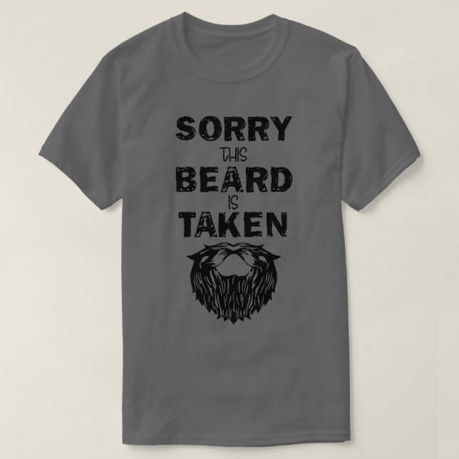 Camiseta lamento que esta barba esté tomada 47 (Diseño del anverso)
