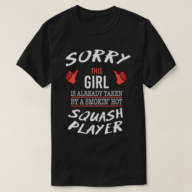 Camiseta Lamento Que Este Chica Sea Tomado Por Hot Squash P (Diseño del anverso)