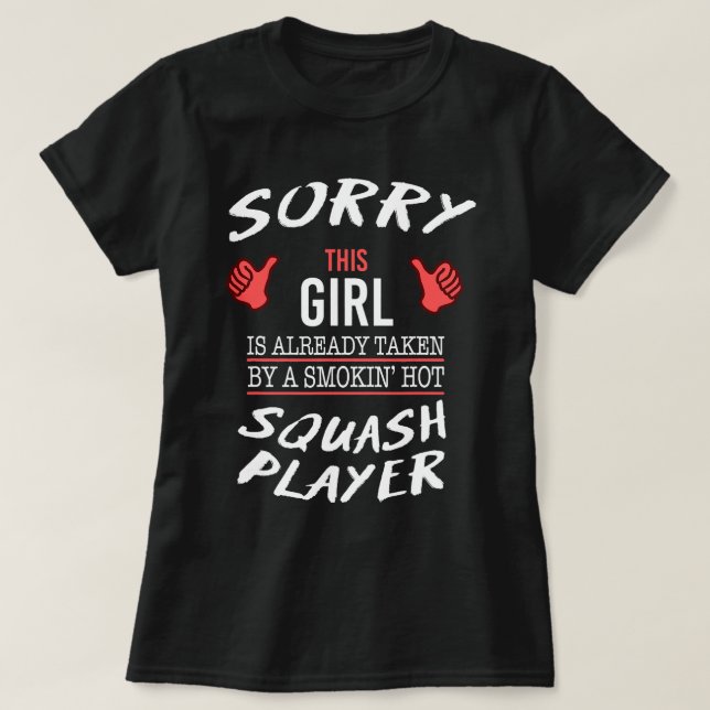 Camiseta Lamento Que Este Chica Sea Tomado Por Hot Squash P (Diseño del anverso)