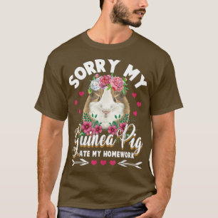 Camiseta Lamento que mi cerdo guineano se haya comido a mi 