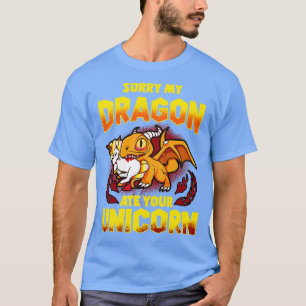 Camiseta Lamento que mi dragón haya comido tu unicornio