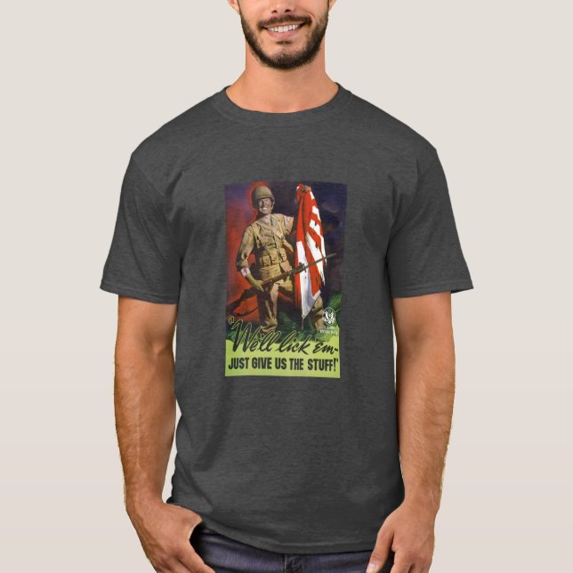 Camiseta ¡Lameremos el em apenas nos damos la materia! (Anverso)