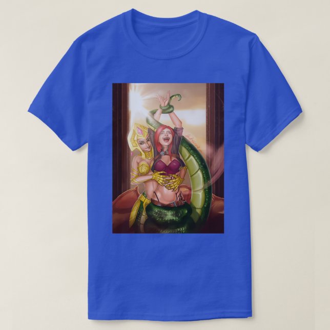 Camiseta Lamia Warrior Tickling  (Diseño del anverso)