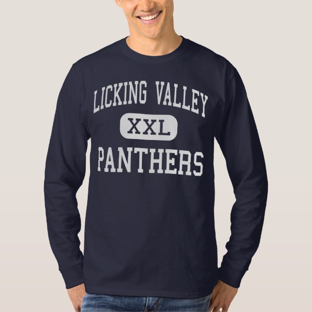 Camiseta Lamiendo el valle - panteras - alto - Newark Ohio (Anverso)