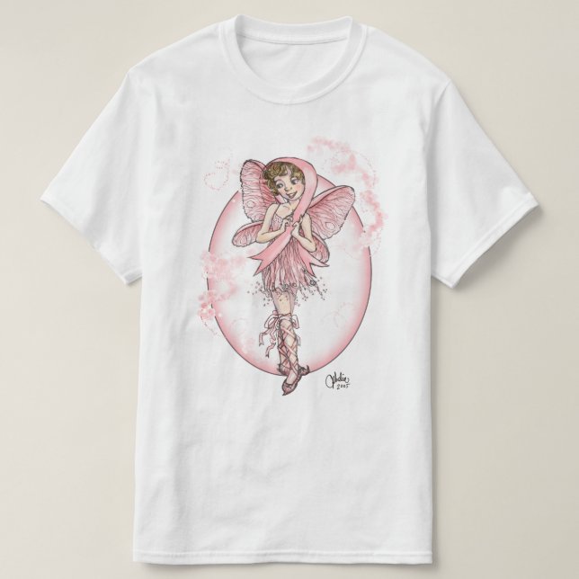 Camiseta Lámina de cinta rosa (Diseño del anverso)