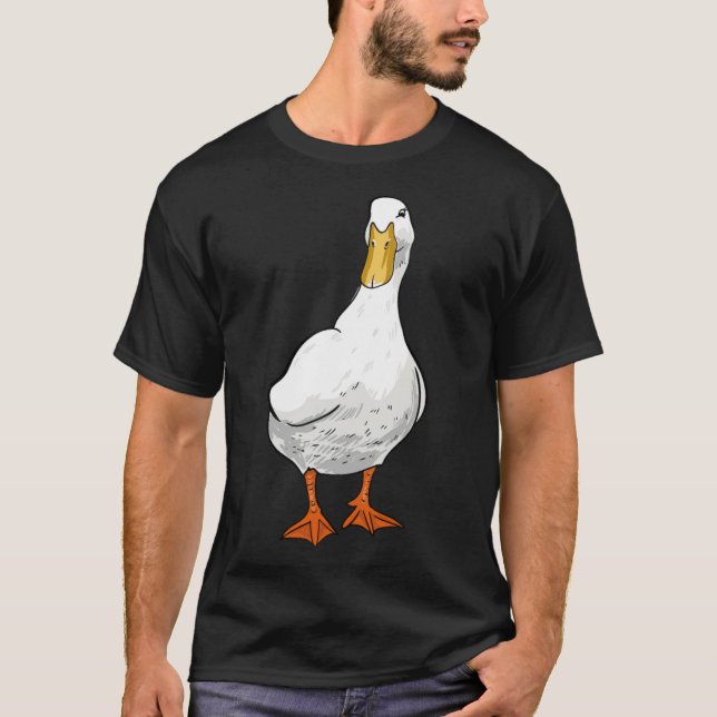 Camiseta Láminas de pato negro (Anverso)