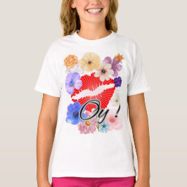 Camiseta Láminas y flores