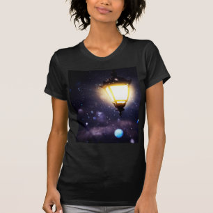 Camiseta Lámpara de calle del invierno