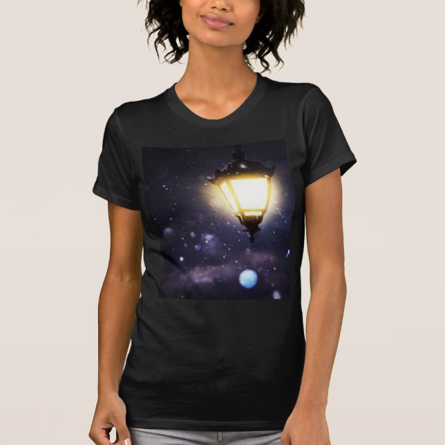 Camiseta Lámpara de calle del invierno (Anverso)