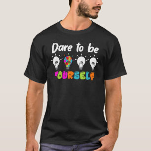 Camiseta Lámpara de Conciencia del Autismo Autista Atrévete