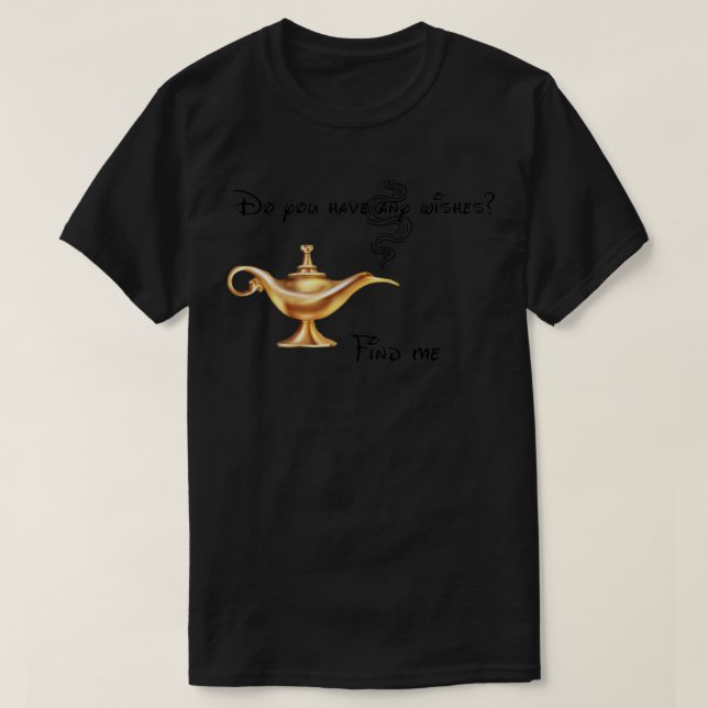 Camiseta Lámpara de deseo de Aladdins (Diseño del anverso)