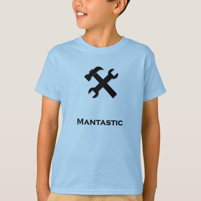 Camiseta Lámpara de martillo Mantastic negro (Anverso)