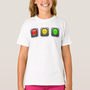 Camiseta Lámpara de tráfico Autobús escolar del niño de la