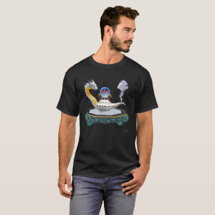 Camiseta Lámpara mágica de dragón de cerámica blanca