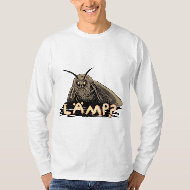 Camiseta ¿Lámpara? Polilla Meme (Anverso)