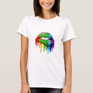 Camiseta Lámparas arco iris con 4 trébol de hojas
