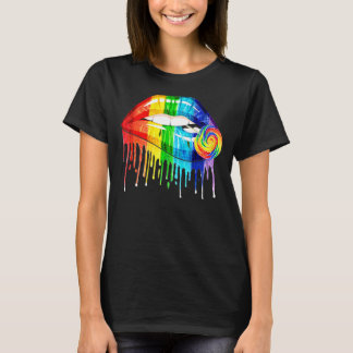 Camiseta Lámparas Arcoiris Guay Morden Candy Lgbt Les Gay P