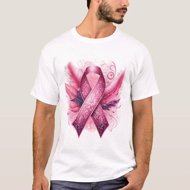 CAMISETA LÁMPARAS DE CONCIENCIA SOBRE EL CÁNCER DE MAMA (Anverso)