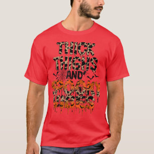 Camiseta Lámparas de halloween para mujeres y vibraciones e