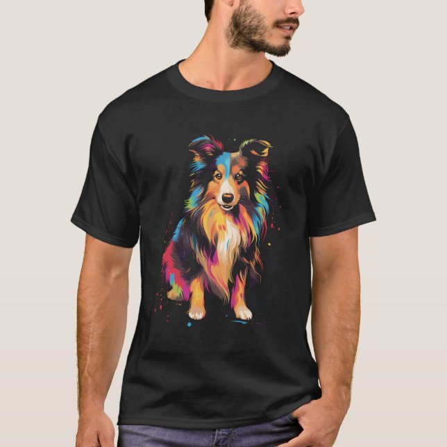 Camiseta Lan Hair Collie (Anverso)