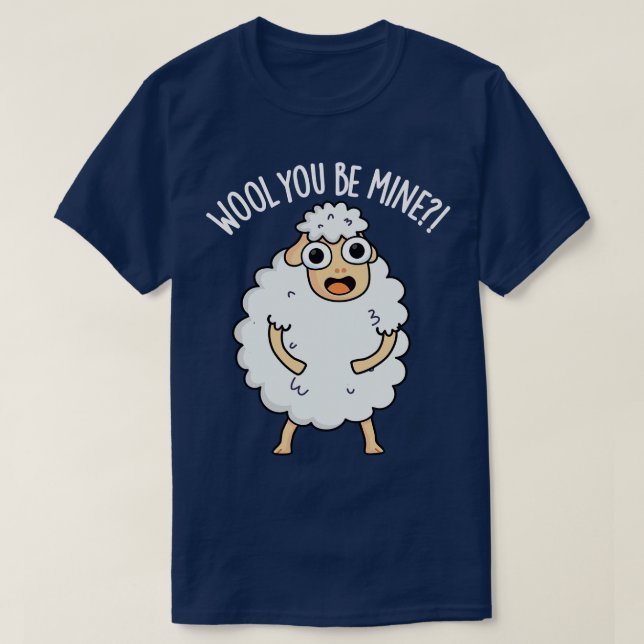 Camiseta Lana, eres mía, divertida oveja. (Diseño del anverso)