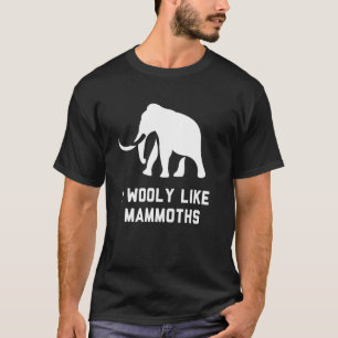 Camiseta Lana Mammoth Pun Chiste Elefante Extinto Animal