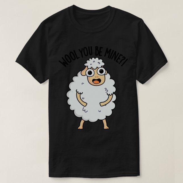 Camiseta Lana tú eres mía divertida oveja Pun 1 (Diseño del anverso)
