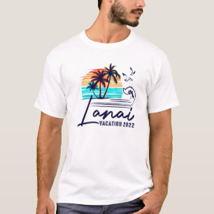 Camiseta Lanai 2022 Hawaii Palm Trees Mejor Familia Amigo V