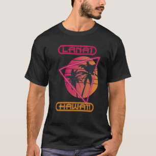 Camiseta Lanai vacaciones de Hawaii Retro Palm Tree Surfin 